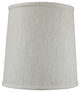 10"x12"x12" Parchment Drum Lampshade, Textured Oatmeal