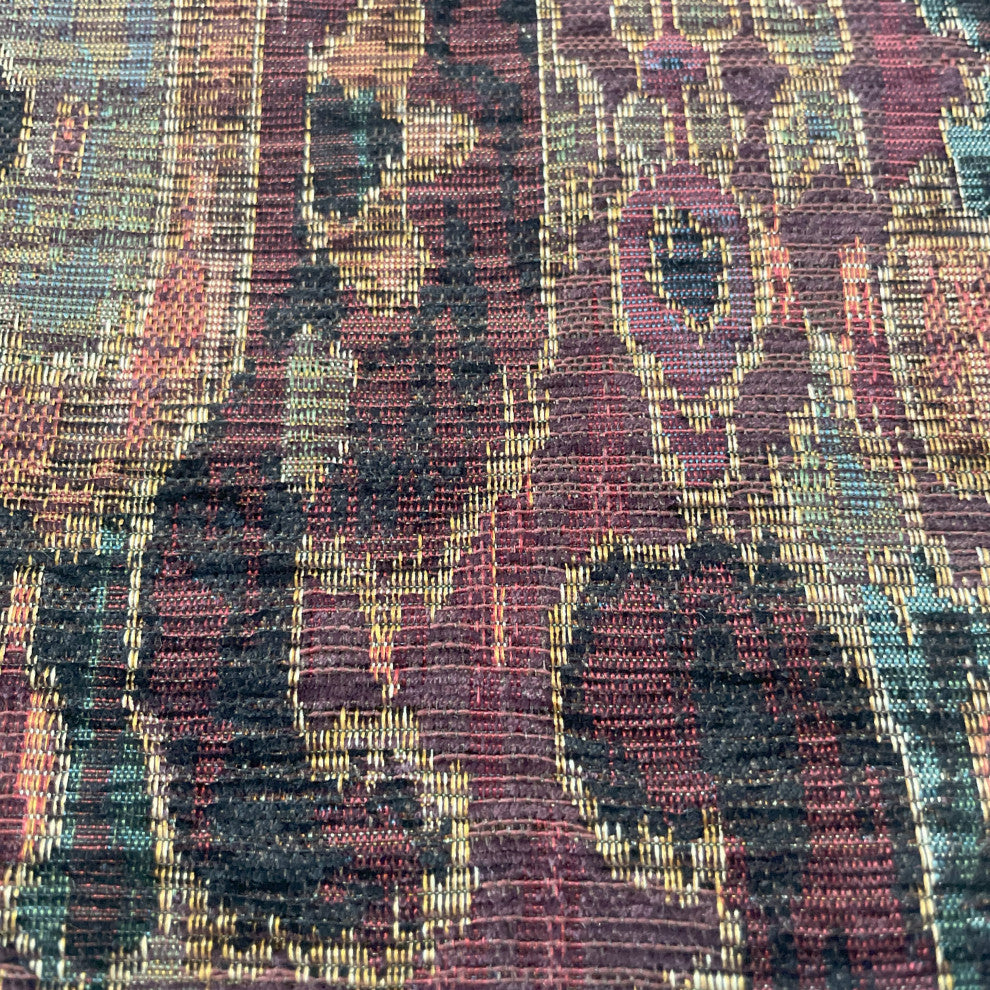 Bear Valley Red Luxury Throw Pillow, 24"x24"