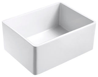 Sutton Place Reversible Farmhouse Single Bowl Kitchen Sink, Grid, Strainer, 27"