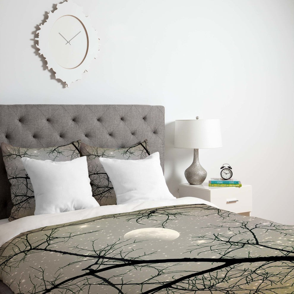 Deny Designs Shannon Clark Silver Sky Duvet Cover - Lightweight