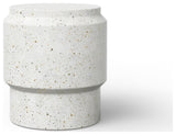 Mixx Barrel Stool, Ivory Terrazzo