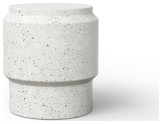 Mixx Barrel Stool, Ivory Terrazzo