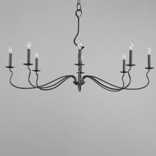 Maxim 27708 Padrona 8 Light 49"W Candle Style Chandelier - Black Oxide