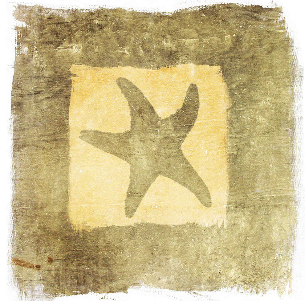 "Star in a Square" Painting Print on Canvas by Irena Orlov