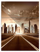 "Modern City and Road" Metal Wall Art, 3 Panels, 28"x36"