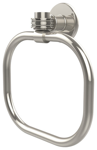 Continental Towel Ring With Dotted Accents, Polished Nickel