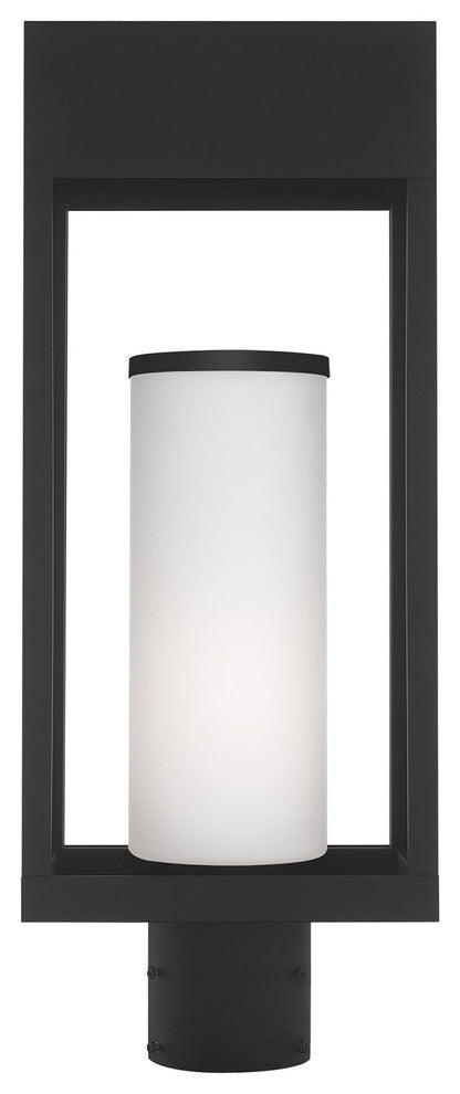 Livex Lighting Black 1-Light Outdoor Post Top Lantern