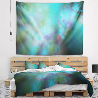 Perfect Blue Starry Sky Abstract Wall Tapestry, 92"x78"