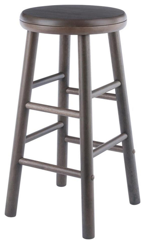 Shelby 2-Pc Swivel Seat Counter Stool Set, Oyster Gray