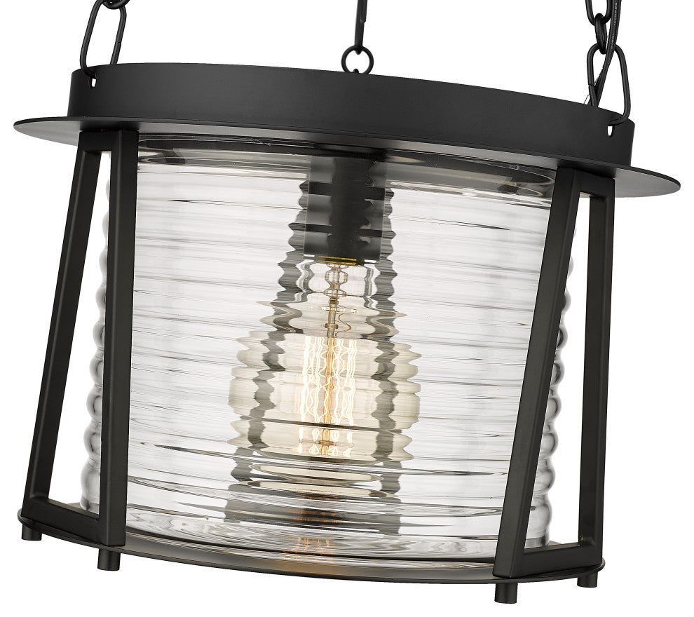 Z-LITE 1-Light Pendant, Matte Black