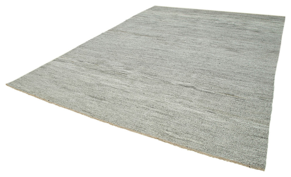 Rug N Carpet - Handwoven Turkish 9' 7'' x 13' 7'' Flatweave Wool Kilim Rug