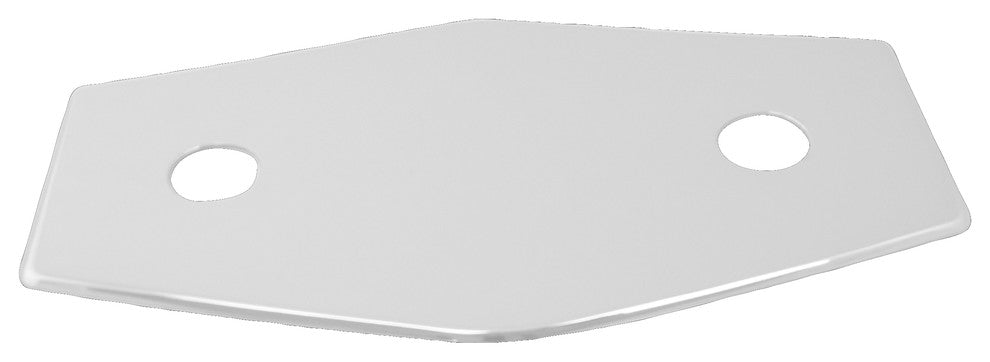 Two-Hole Remodel Plate In Powder Coated White