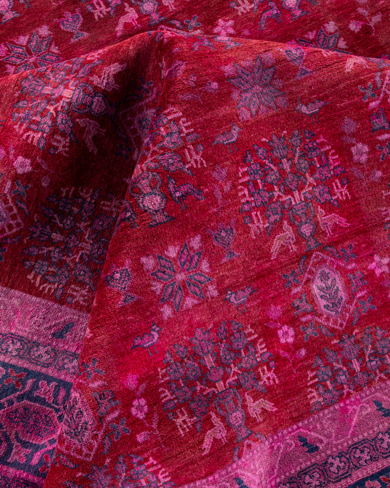 Fine Vibrance, One-of-a-Kind Handmade Area Rug Red, 15'3"x12'2"