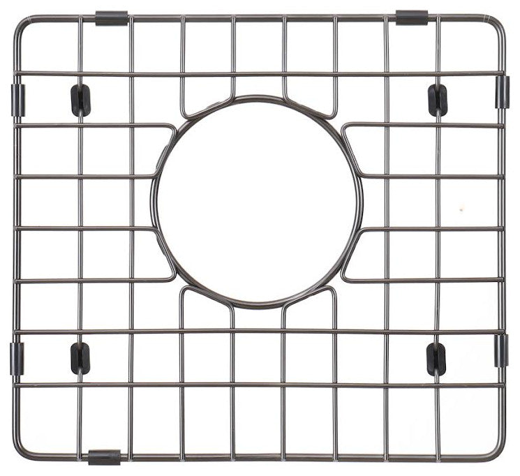Starstar Sink Protector, Matte Black Stainless Steel, Bottom Grid, 11.25x8.25