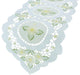 Elegant Daisy Embroidered Cutwork15"x72" Table Runner