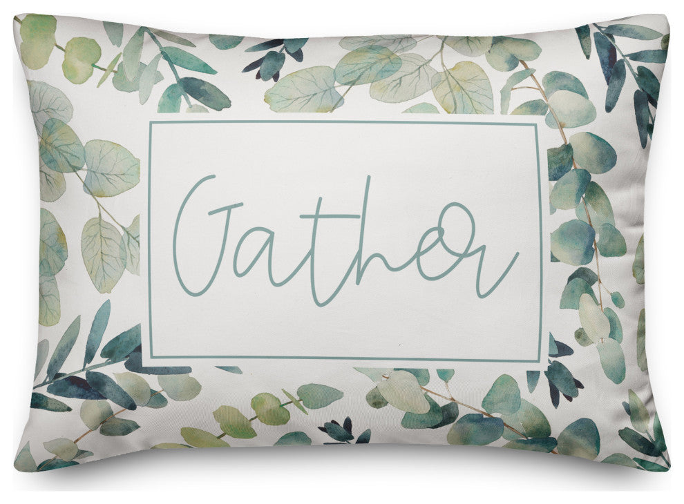 Gather Eucalyptus Greenery 14x20 Indoor / Outdoor Pillow
