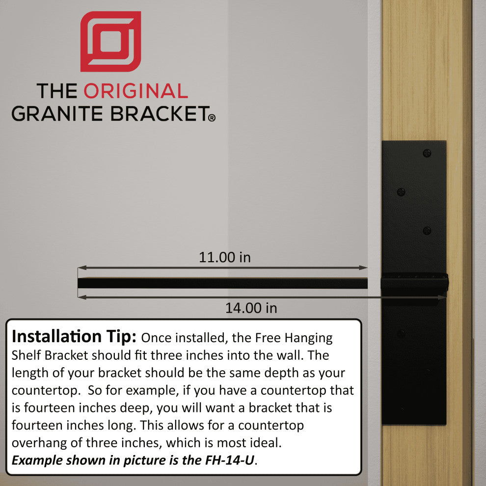 The Original™ Free Hanging Steel Shelf Bracket, 14