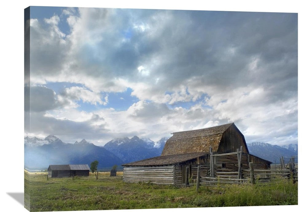"Mormon Row Barn, Grand Teton National Park, Wyoming" Artwork, 40" x 30"