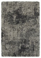 Hartley Granite Dark Gray and Charcoal Area Rug, 6'7"x9'6"