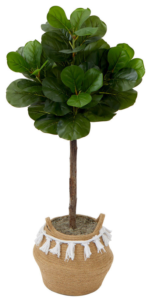 4ft. Artificial Fiddle Leaf Fig Tree With Basket DIY KIT