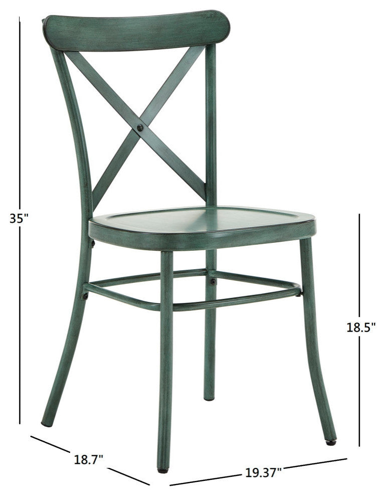 Banet Oak 48-inch Rectangle Dining Set, 5 Piece Set, Antique Sage Green