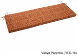 60"x19" Bench Cushion, Vanya Papprika
