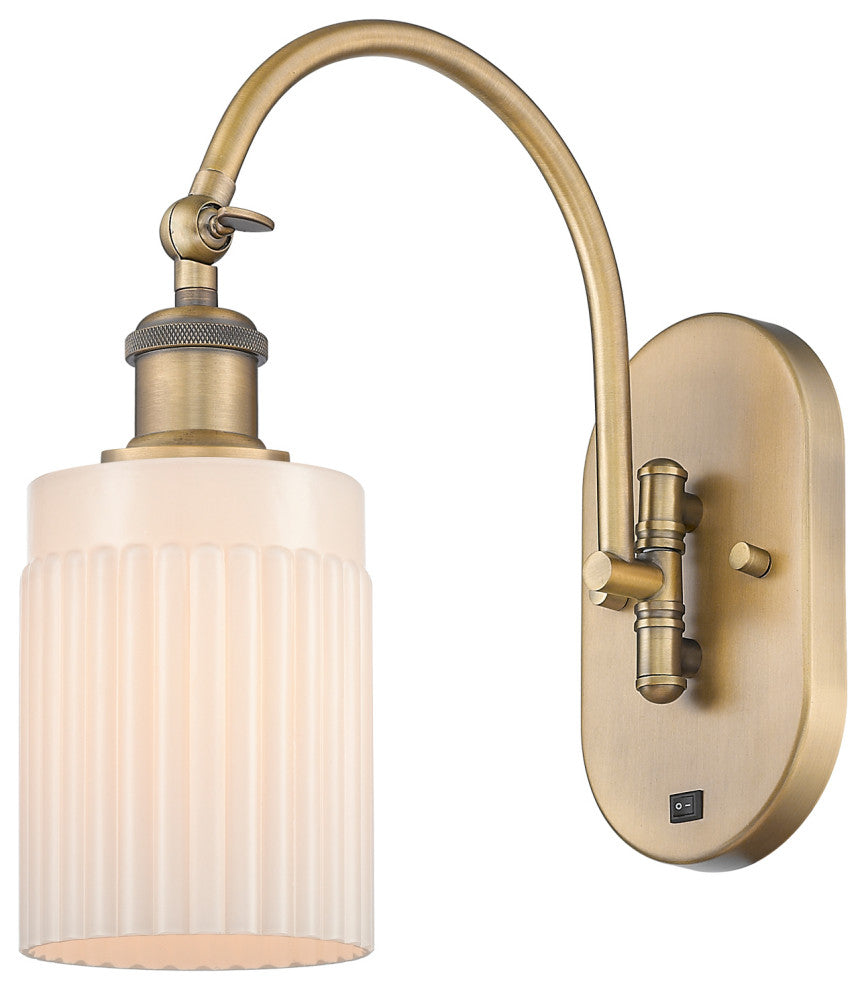Innovations 518-1W-BB-G341-LED 1-Light Sconce, Brushed Brass
