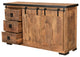 Phoebe Modern Industrial Mango Wood Sideboard