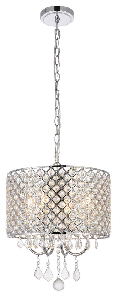 Emelia 14" Pendant, Chrome