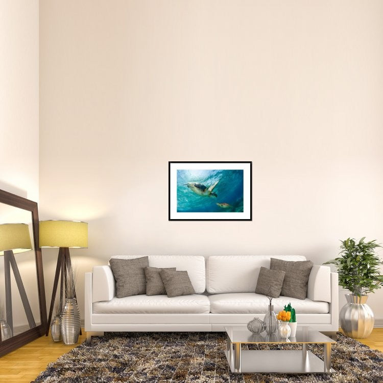 "Contact" Framed Digital Print by Andrey Narchuk, 38x27"