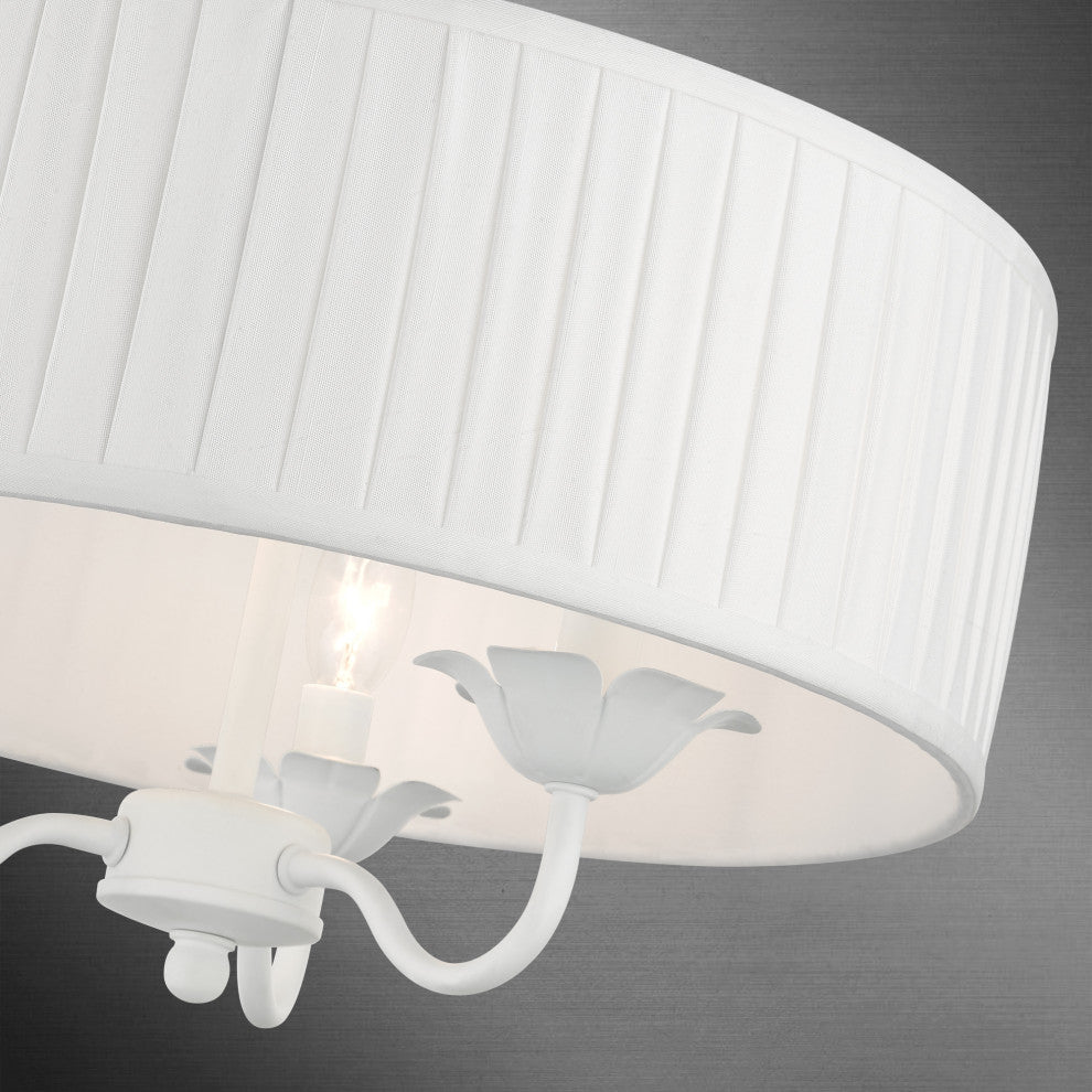 Livex Lighting 3 Light White Pendant Chandelier