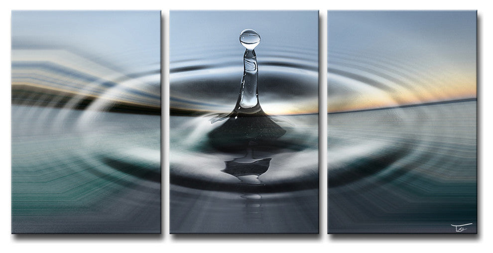 Ready2Hangart 'Aqueous Trance Ii' By Tristan Scott Canvas Art, 3 Panels, 18"
