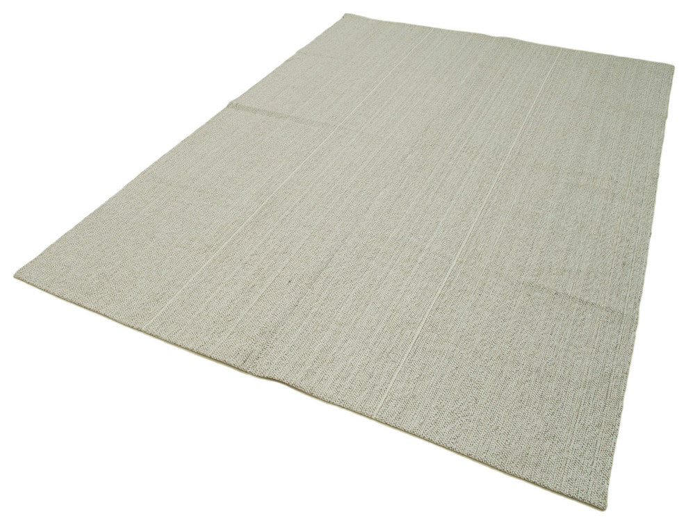 Rug N Carpet - Handmade Turkish 6' 1'' x 8' 10'' Decorative Wool Kilim Rug