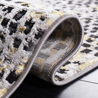 Safavieh Amelia Collection, ALA254 Rug, Charcoal/Gold, 4'5"x6'5"