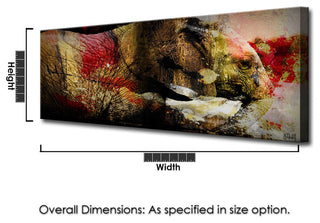 Saddle Ink Elephant V, 12"x24"