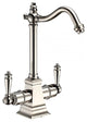 Whitehaus WHFH-HC2011-PN Polished Nickel Instant Hot/Cold Water Faucet