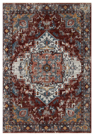 Samra SAM-10 Brick/Gray 7'10"x10' Area Rug