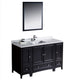 Fresca Oxford 54" Espresso Traditional Bathroom Vanity