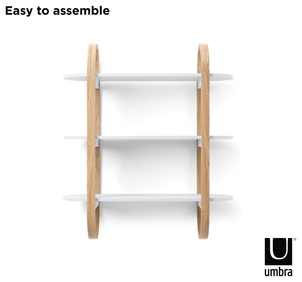 Umbra Bellwood Wall Shelf White/Natural