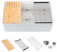 33" L X 20" W Farmhouse Kitchen Sink With Accessories