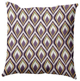 Feathers Accent Pillow, Larkspur, 18"x18"