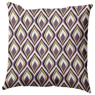Feathers Accent Pillow, Larkspur, 18"x18"