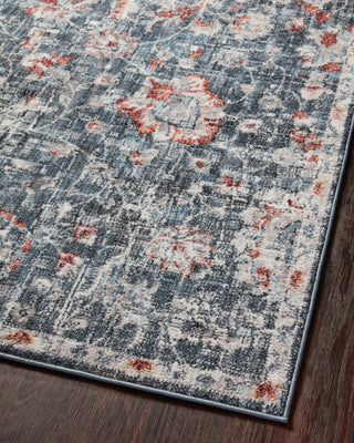 Loloi II Cassandra Blue / Rust 2'-6" X 7'-9" Area Rug