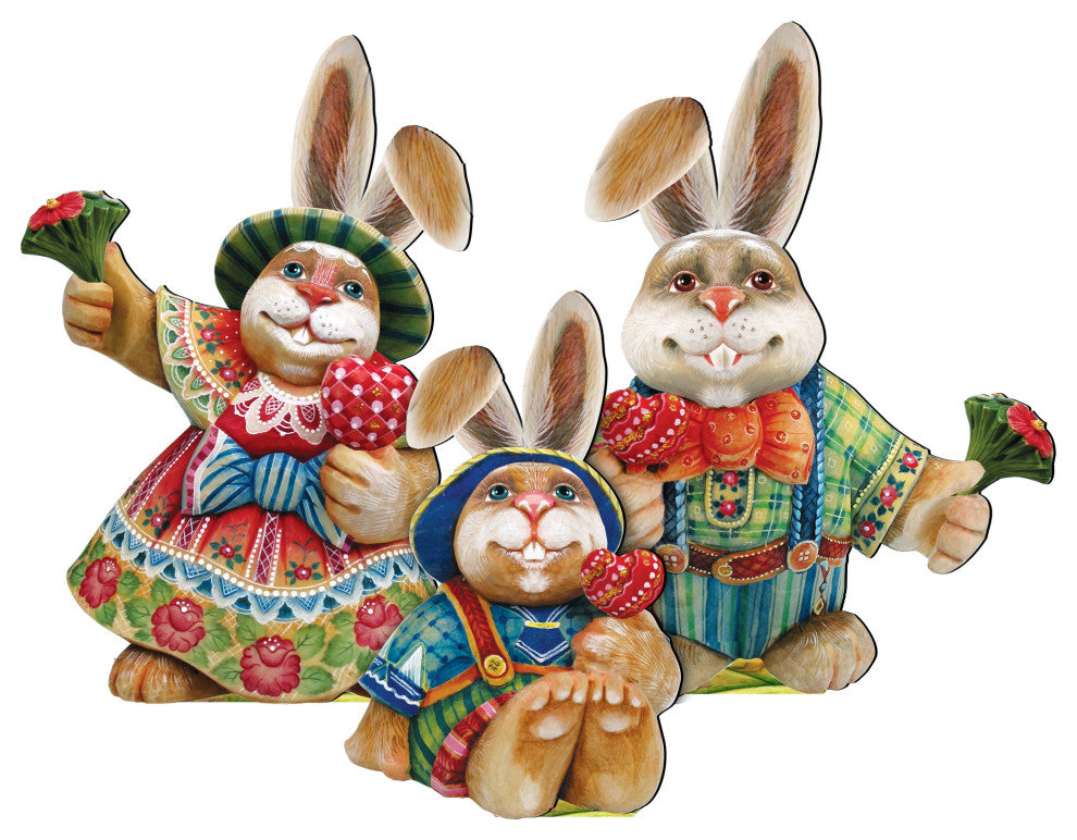 Easter Bunny Set of 3 Outdoor