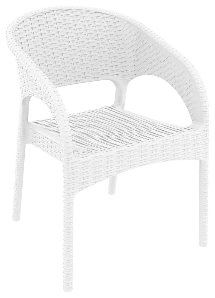 Compamia Panama 9-Piece Extendable Patio Dining Set, White