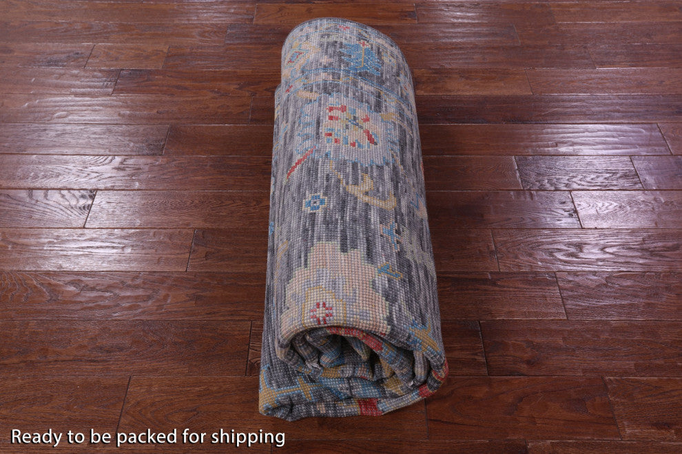 6' 1" X 9' 1" Turkish Oushak Hand Knotted Wool Rug - Q15620