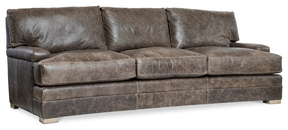 Bernhardt Burnham Leather Sofa