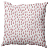 Christmas Trees Pattern Accent Pillow, Pink Icing, 26"x26"