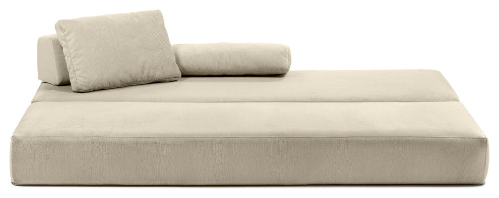 Jaxx Balshan Chaise Lounge Daybed, Ivory