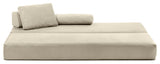 Jaxx Balshan Chaise Lounge Daybed, Ivory